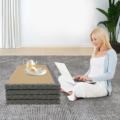 Coconut Fiber Floor Mat, 78"x39" Foldable Tatami Mattress, Breathable Meditation Mat, Eco-Friendly, Supportive Yoga/Bed Mat for Home, Meditation, Tea Room - color: Blue