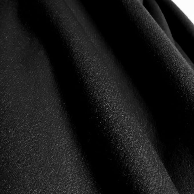 Rodaruus Women's Scarf Solid Color Shawl and Wrap. Super Soft Warm Long Large Scarf Pashmina with Cashmere Feel - color: Black