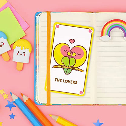 Cute Kawaii Tarot Cards for Beginners - Anime Magic Oracle Deck for Teens - color: Anime