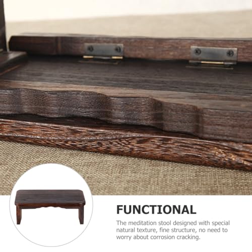 Meditation Stool Portable Wooden Kneel Mat Stool for Comfortable Meditation Practice Lightweight Non- Design for Adults and Boys and Girls for Home and Church Use