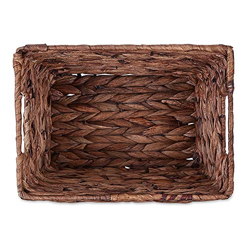 DII Hyacinth Collection Storage Baskets, Dark Brown, Medium Set, 2 Piece - color: Dark Brown, size: Medium Set, Single Size