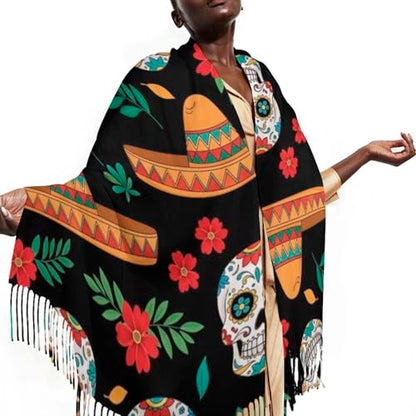 Big Oversized Long Scarves Pashmina Shawl Wrap Women gifts - color: Picture (644)