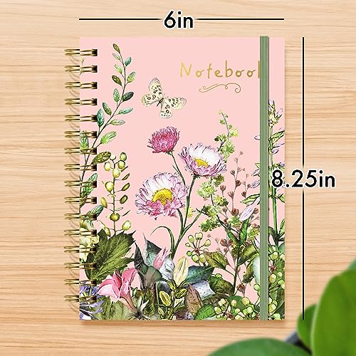 Designer Greetings, Designer Papers Flex Cover Journal with Elastic Band, Plant Life Design - 320 Pages (6” x 8.25”) - Back-to-School Supplies, Creative Writing, Personal Notes - style: Plant Life