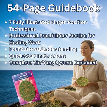 Portal Plate - Meditation Enhancement Tool with Consciousness Tracking - Sacred Geometry Device for Deep Spiritual Practice & Awareness Expansion - Includes Free App 5.75"×4.25"