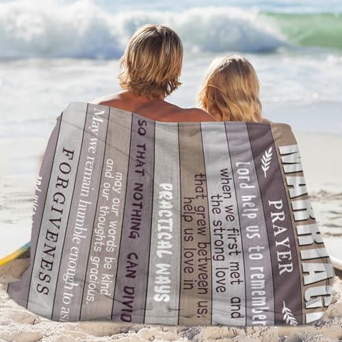 Wedding Gifts for Couples 2026, Bridal Shower Gifts, Bridal Shower Gifts for Bride, Bridal Shower Wedding Gifts, Wedding Gifts for Newlyweds, Marriage Prayer Wedding Gifts 60" x 50" Blankets - color: Marriage Prayer