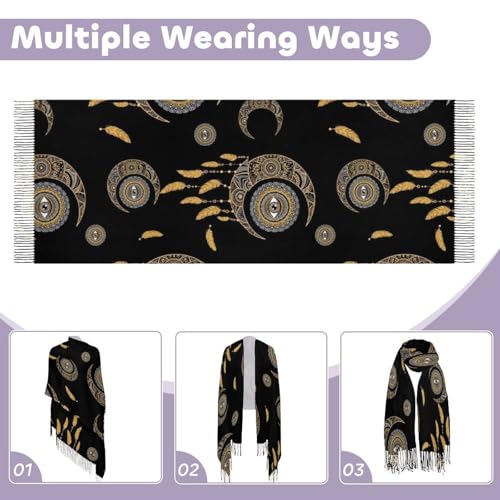 Big Oversized Long Scarves Pashmina Shawl Wrap Women gifts - color: Picture (641)