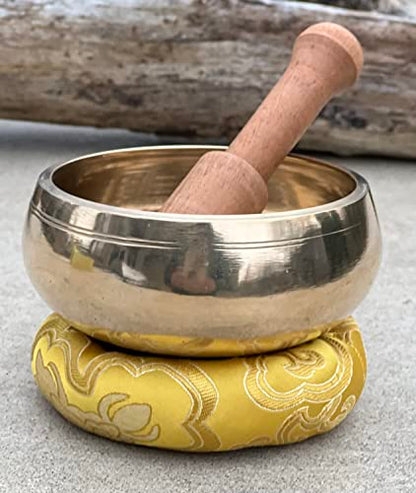 DharmaObjects Tibetan Singing Bowl Set - 5 Buddhas Meditation