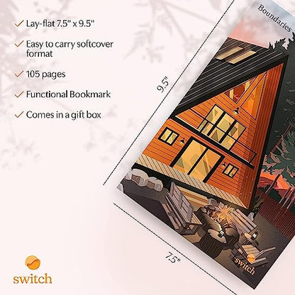 Switch Research Boundaries Journal - Psychologist Recommended Journal - Science Backed Self Care Journal - Charming Design for Women