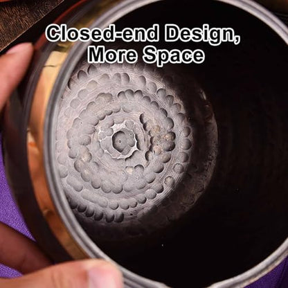Authentic Tibetan Singing Bowl Set, with Cushion Mallet Handmade Meditation, Meditation Accessories, for Yoga, Chakra Healing, Stress Relief(3.1in/8cm)