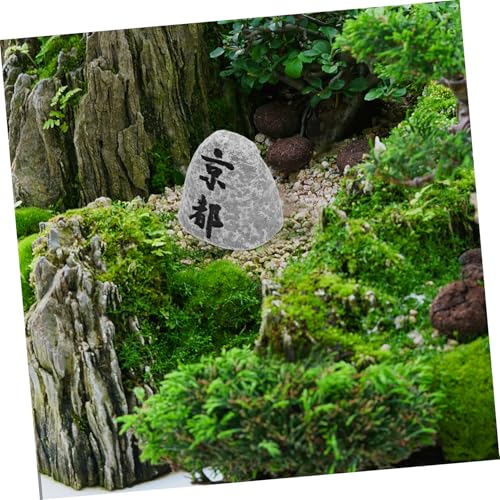 SUPVOX Stone Monument Statue Japanese Garden Decor Mini Zen Garden Rock for Home Office Desk Decor