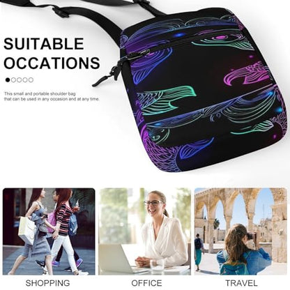 Stylish Messenger Bags Easy to Clean, Sling Backpack with Zipper, Crossbody Bag for Gym - color: Picture(342)