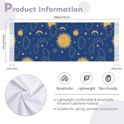 Ladies Warm Autumn Scarf Pashmina Wraps Shawl Winter Cozy - color: Picture (366)