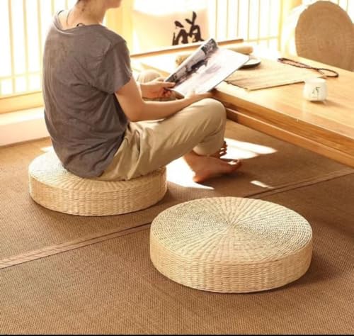Generic Meditation Pillows for Sitting On Floor Adults Circle Floor Cushions Can Be Used As A Gift for Family and Friends, Log Colour