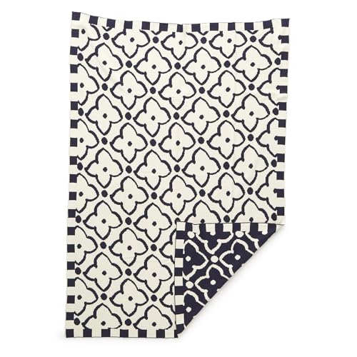 Vera Bradley Women's Cotton Double Knit Throw Blanket - color: Moorish Peacoat