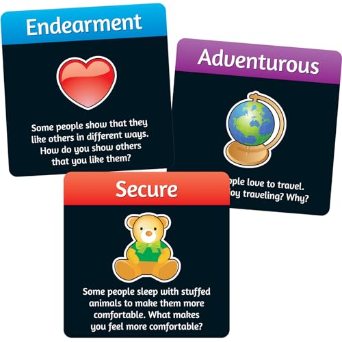 Really Good Stuff Emoji Feelings Cards for The Classroom or Home Activity for Kids - 12 Pk - Builds Social Emotional, Critical Thinking, Self-Awareness & Vocabulary Skills - style: Emoji Feelings Cards