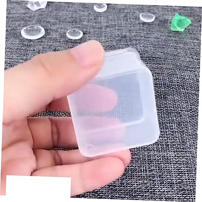 LIFKOME 50pcs Transparent Plastic Storage Box Mini Organizer for Crafts Tools and Medicine Durable Material for Easy Identification and Convenient Use