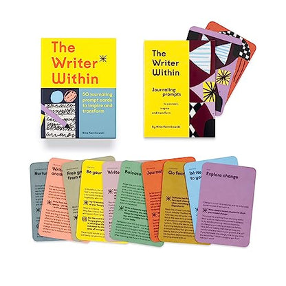 The Writer Within: 50 journaling prompt cards to inspire and transform
