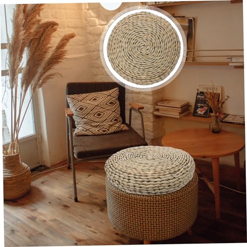 KICHOUSE Thicken Meditation Mat Cotton Yoga Mat for Women Home Round Seat Photo Background Pad