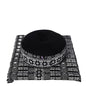 Leewadee Meditation Cushion Set – 1 Small Zafu Yoga Pillow and 1 Small Roll-Up Zabuton Mat Filled with Kapok - color: Cbt4 - Black