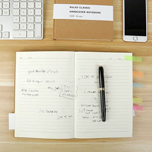 A5 Hardback Notebook Journal, Thick Classic Notebook, Hardcover Executive Notebooks, Plain Basics Journal, 296pp, 80gsm, 8.4 x 5.7 inch (Kraft)