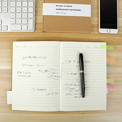 A5 Hardback Notebook Journal, Thick Classic Notebook, Hardcover Executive Notebooks, Plain Basics Journal, 296pp, 80gsm, 8.4 x 5.7 inch (Kraft)