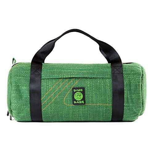 Dime Bags Padded Duffle Tube, Hemp Gear Bag with Heavy Padding for Glass, Electronics, Travel & Storage, With Exterior/Interior Pockets & Durable Handles (Forest, 17 Inch) - color: Forest, size: 17 Inch