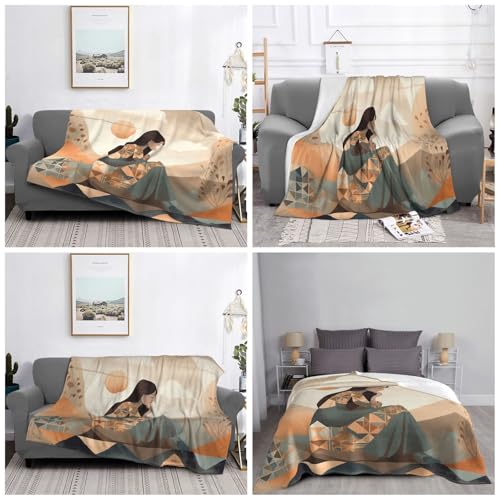 Ultra-Soft Micro Fleece Blanket Lightweight Flannel Fuzzy Blanket Meditation Throw Blanket 80"x60" Warm Cozy Plush Blanket Air Conditioning Quilt Large Fleece Blanket for Bed Couch Sofa - size: 80"x60"