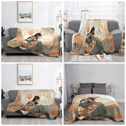 Ultra-Soft Micro Fleece Blanket Lightweight Flannel Fuzzy Blanket Meditation Throw Blanket 80"x60" Warm Cozy Plush Blanket Air Conditioning Quilt Large Fleece Blanket for Bed Couch Sofa - size: 80"x60"