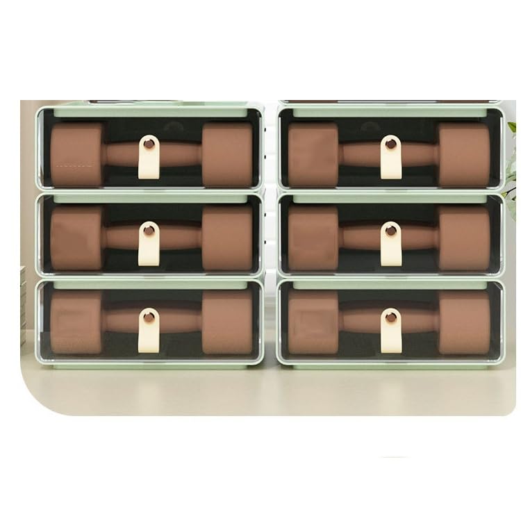 HBJWOV Desktop Storage Box With Lid Sundries Kitchen Organizer Toy Storage Baskets Home Supplies(D) - color: D