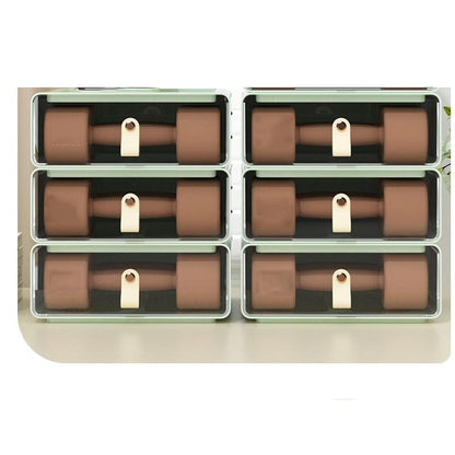 HBJWOV Desktop Storage Box With Lid Sundries Kitchen Organizer Toy Storage Baskets Home Supplies(D) - color: D