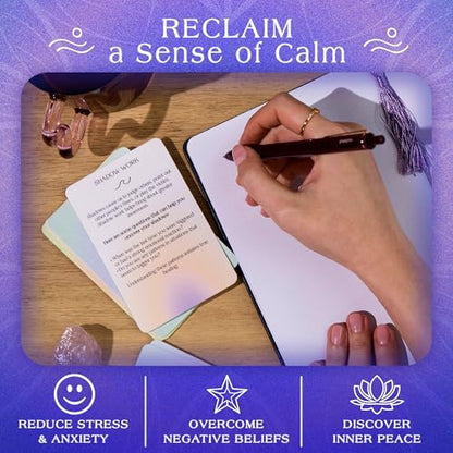 52 Somatic Therapy Exercise Cards- Mindfulness Cards for Stress Relief -Meditation Cards for Mindful Affirmations- Positive Affirmations Cards - Perfect Mindfulness and Self Care Gifts