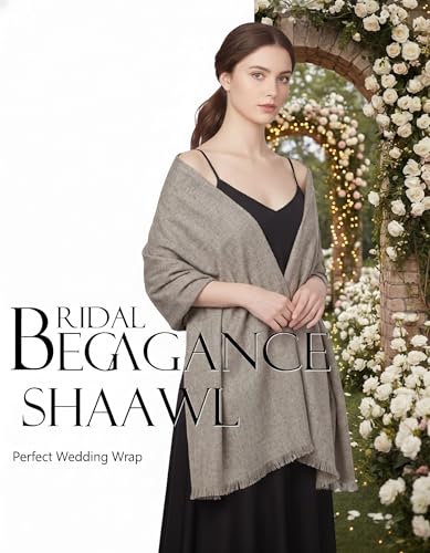 Shawl Wraps for Women Pashmina Shawls and Wraps for Evening Dresses Large Soft Scarf Winter Scarf Wedding Shawl… - color: Coffee