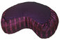 Meditation Cushion Crescent Zafu - Global Weave Violet - color: Violet
