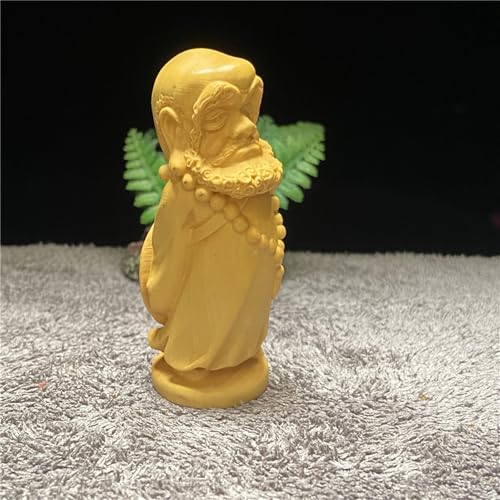 Antique Buddha Statue, Wooden Statue, Decoration, Zen Meditation, Wooden Sculpture Decoration, Living Room Spa or Yoga Room Centerpiece, Book, Living Room, Bedroom Decor