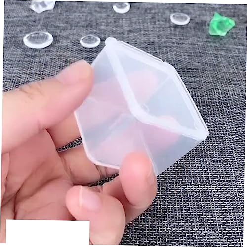 SHERCHPRY 50pcs Mini Clear Plastic Storage Boxes Transparent Tool Organizers for Daily Use Versatile Component Storage Case for Home Maintenance