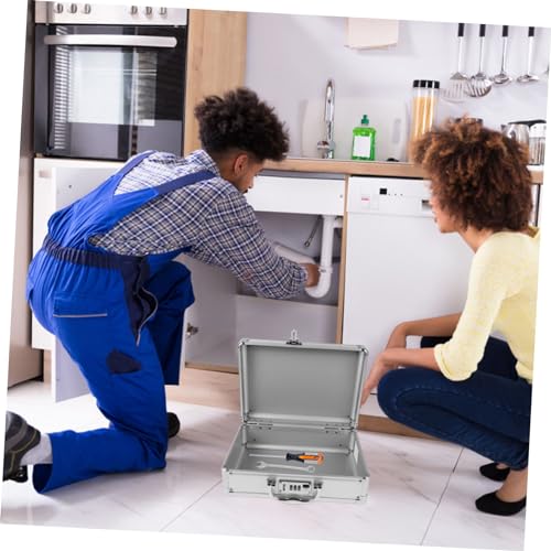 Aluminum Alloy Portable Storage Box Large Capacity Emergency First Aid Kit Hard Briefcase for Travel Tool Organizer Home and Outdoor Use