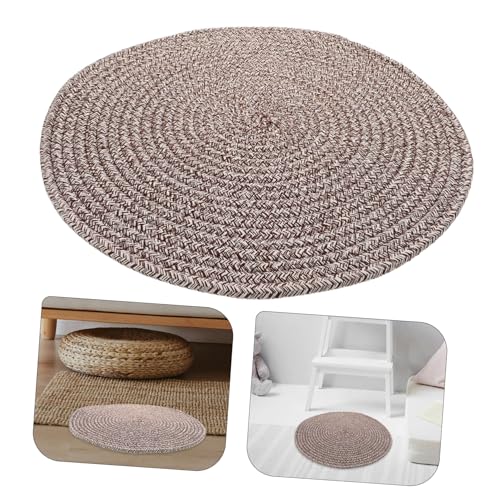 Seat Cushion Round Floor Pillow Giant Woven Floor Mat Comfortable Sitting Pillow for Home and Office