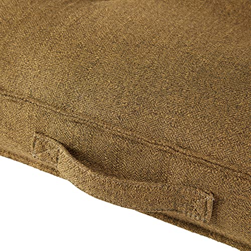 Square Tufted Floor Pillow with Removable Cover, Moss, Small (24") - color: Moss, size: Small (24")