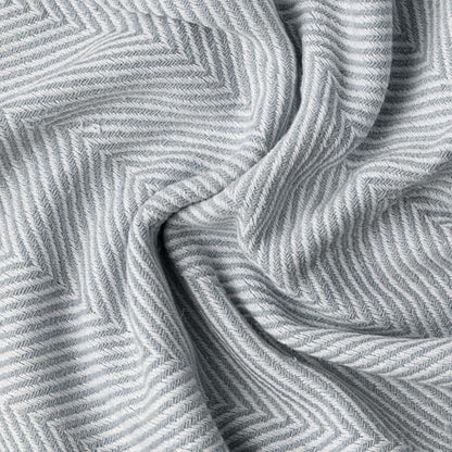 Bed Blanket, Queen Size (79 x 90 Inch), Cotton-Rich Blend, Soft Textured Woven Coverlet, Easycare, Lightweight & Breathable Bed Layering, All Season Bedding, Warm Gray - color: Warm Grey, size: Queen