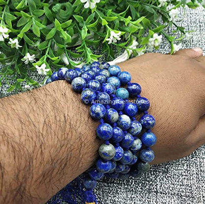 Amazing Gemstone Japa Mala 108 Prayer Beads Necklace and Wrist Mala Bracelet for Meditation
