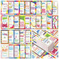 Jinei 300 Inspirational Affirmation Cards Bulk Daily Positive Motivational Gifts Cards Small Mini Encouragement Quotes for Women Coworker Team(Rainbow Style) - style: Rainbow Style