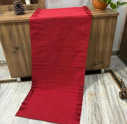 Generic Handcraft Antique Modern Red Yoga Mat Cotton Meditation Mat For Unisex Yoga Fitness Prayer.