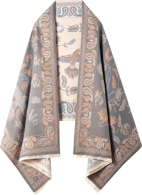Women's Reversible Pashmina Shawl Wrap for Women Big Scarf Holiday Gifts - color: 07-pink-white