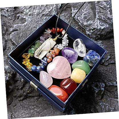 Chakra Crystal Stones Meditation Stone Decorative Healing Pocket Decorative Chakra Healing Kit