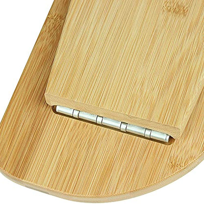 Portable Meditation Bench, Finished Bamboo, Folding Legs and Low Seat, Meditation Stool - for Meditation, Seminars, or TV Watching