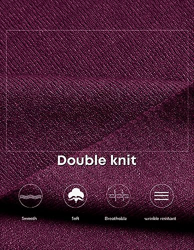 PULI Womens Large Cross Front Poncho Sweater Wrap Topper Knitted Elegant Shawls Cape for Fall Winter - color: 2-burgundy With Button