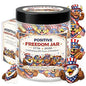 Positive Freedom Jar – 60 Patriotic Affirmation Cards, 4th of July Gifts, Independence Day 250th Anniversary 1776-2026, Gifts for Women Men Teens, USA 250th Anniversary Merchandise - color: KAT-K- Positive Freedom 250
