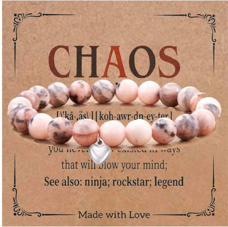 Beaded Bracelets, Natural Stone Bead Bracelet - color: LCS Multicolour 21491