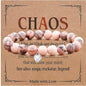Beaded Bracelets, Natural Stone Bead Bracelet - color: LCS Multicolour 21491