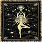 Indian Consigners Witchcraft Supplies Tarot Spread Alter Cloth Triple Altar - color: Black, size: 18" x 18" (Square)